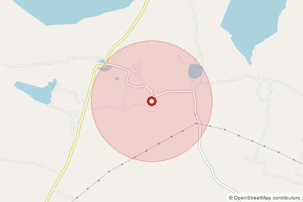 Map showing approximate area covered by Pincode 623517 — Kanjirangudi Bo, Ramanathapuram