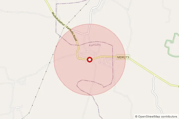Map showing approximate area covered by Pincode 623708 — Senkottaipatti Bo, Ramanathapuram