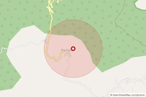 Map showing approximate area covered by Pincode 624212 — Pallathukalvai Bo, Dindigul
