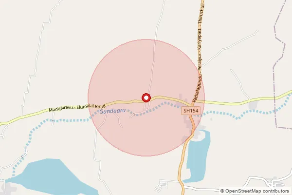 Map showing approximate area covered by Pincode 625527 — Allikundam B.O, Madurai