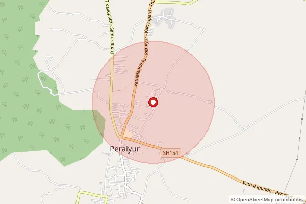 Map showing approximate area covered by Pincode 625703 — Deivanayagapuram Bo, Madurai