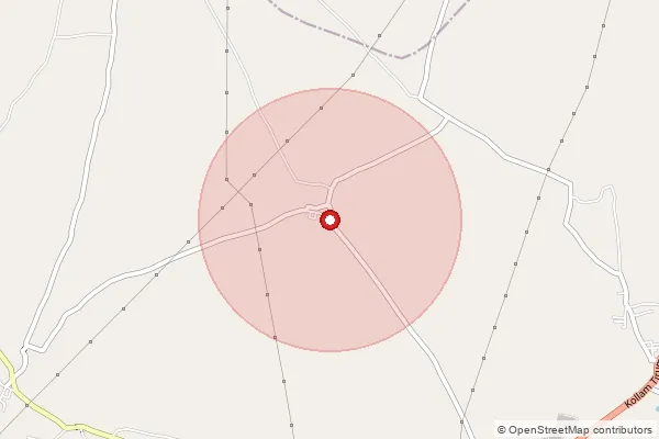 Map showing approximate area covered by Pincode 625708 — Solaipatti Bo, Madurai