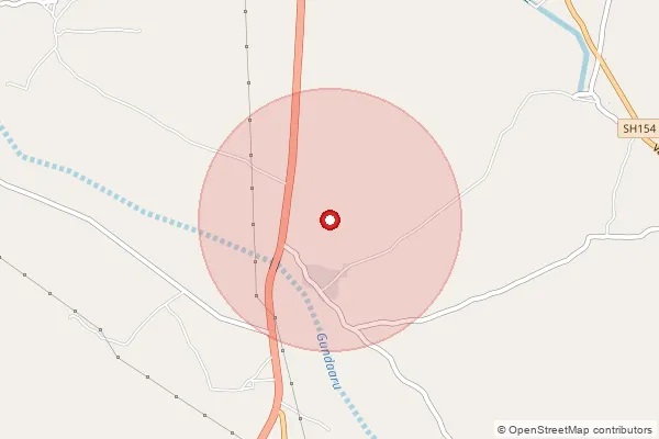 Map showing approximate area covered by Pincode 626104 — Vakkanangundu Bo, Virudhunagar