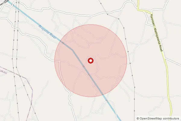 Map showing approximate area covered by Pincode 626119 — Sankaralingapuram So, Virudhunagar