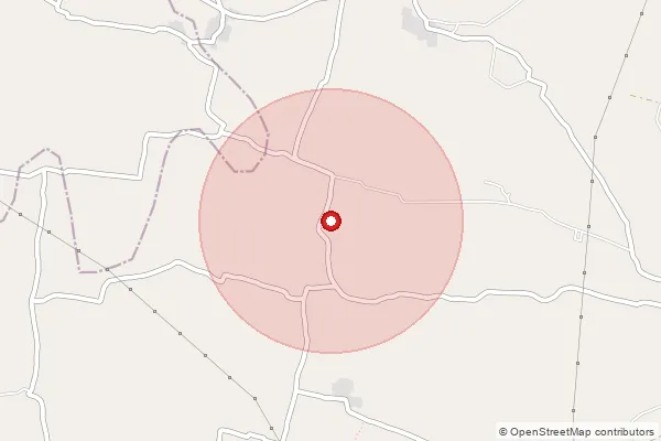 Map showing approximate area covered by Pincode 626138 — Moovaraivendran Bo, Virudhunagar