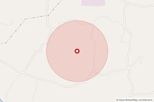 Map showing approximate area covered by Pincode 626607 — Siruvanur Bo, Virudhunagar