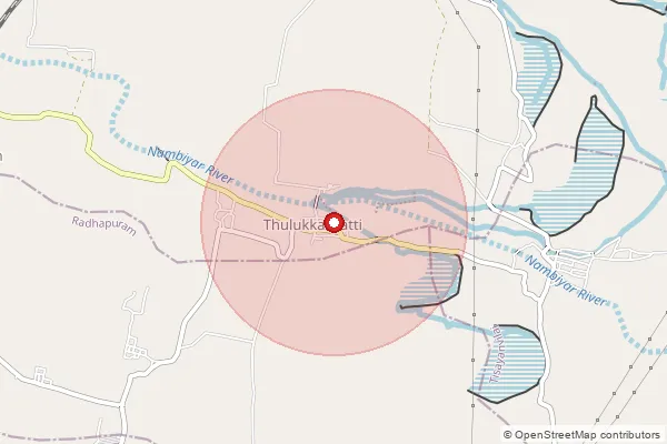 Map showing approximate area covered by Pincode 627101 — Nallankulam Bo, Tirunelveli