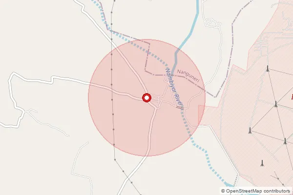Map showing approximate area covered by Pincode 627110 — Parappadi So, Tirunelveli