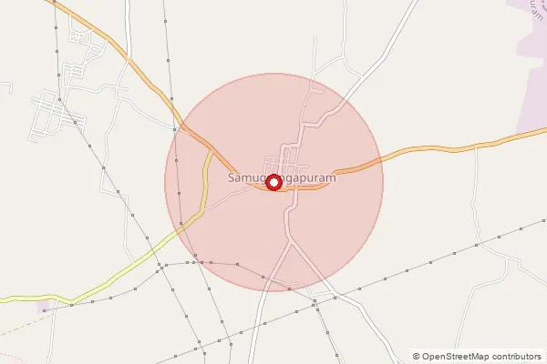 Map showing approximate area covered by Pincode 627112 — Samugarengapuram So, Tirunelveli
