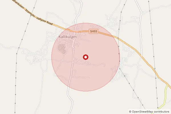 Map showing approximate area covered by Pincode 627113 — Soundarapandiapuram Bo, Tirunelveli