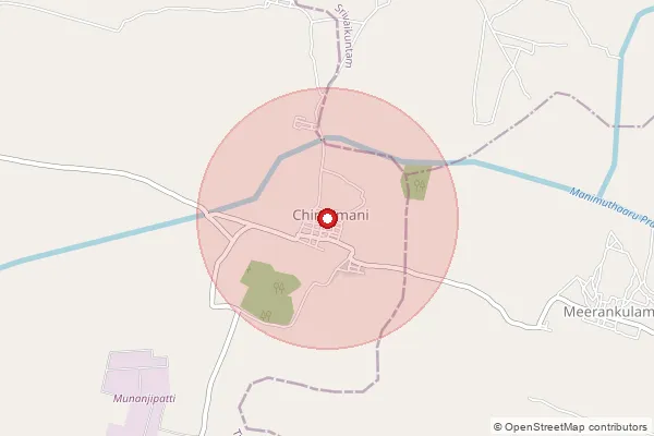 Map showing approximate area covered by Pincode 627355 — Kundakulam Bo, Tirunelveli