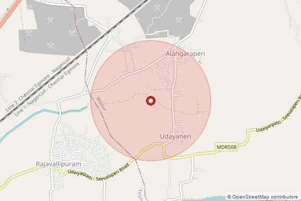 Map showing approximate area covered by Pincode 627359 — Palamadai Bo, Tirunelveli