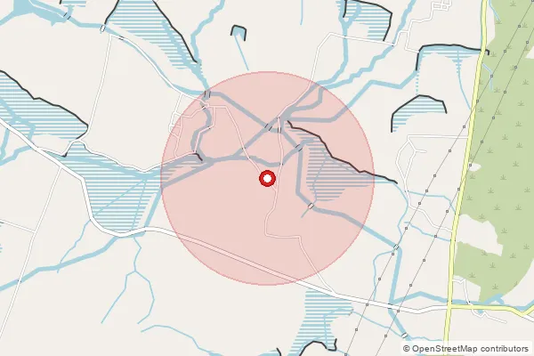 Map showing approximate area covered by Pincode 627428 — Agasthiyarpatti So, Tirunelveli