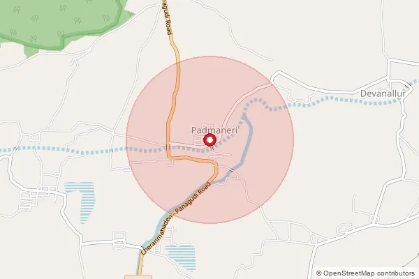 Map showing approximate area covered by Pincode 627502 — Devanallur Bo, Tirunelveli