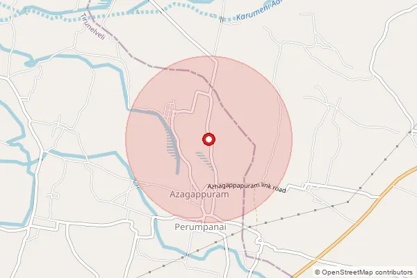 Map showing approximate area covered by Pincode 627652 — Suviseshapuram Bo, Tirunelveli