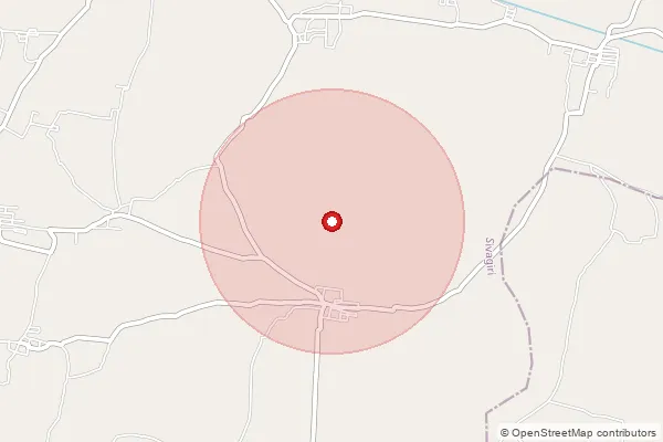 Map showing approximate area covered by Pincode 627764 — Duraisamypuram B.O, Tenkasi