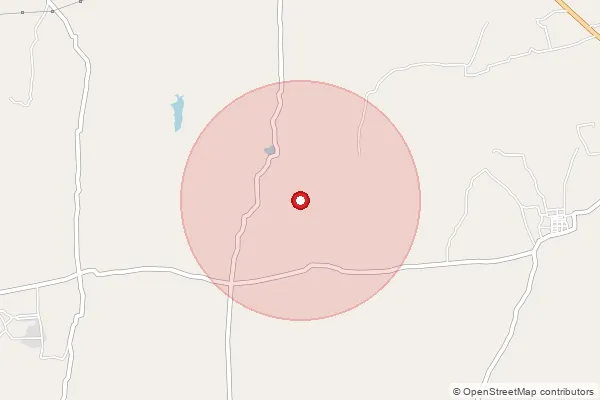 Map showing approximate area covered by Pincode 627953 — Balabathraramapuram B.O, Tenkasi