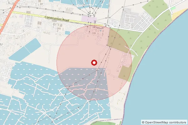Map showing approximate area covered by Pincode 628303 — Akkanaickenpatti B.O, Tuticorin