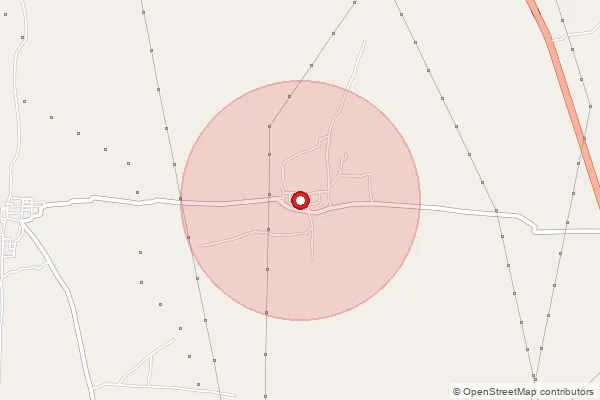 Map showing approximate area covered by Pincode 628401 — Kulasekaranallur B.O, Tuticorin