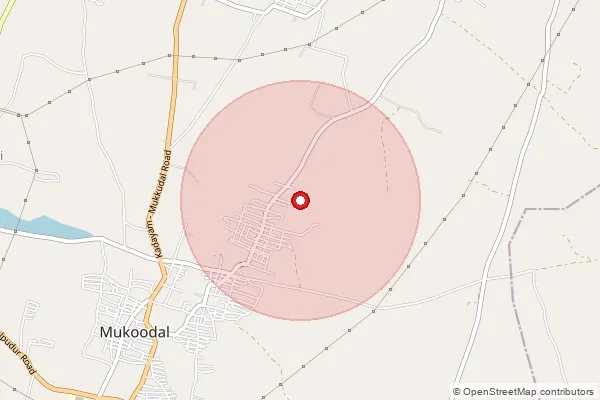 Map showing approximate area covered by Pincode 628503 — Alampatti B.O, Tuticorin