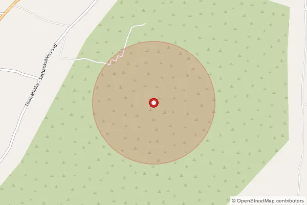 Map showing approximate area covered by Pincode 628702 — Anbinnagaram B.O, Tuticorin