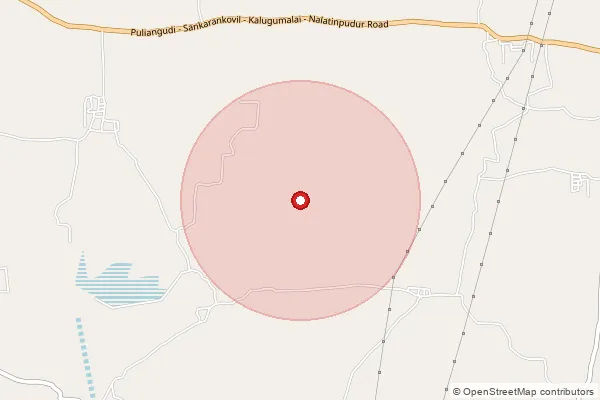 Map showing approximate area covered by Pincode 628721 — Alagappapuram B.O, Tuticorin