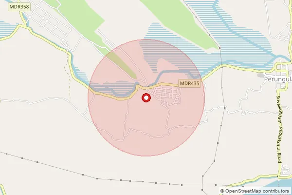 Map showing approximate area covered by Pincode 628753 — Sivagalai S.O, Tuticorin