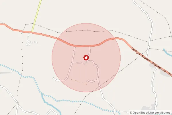 Map showing approximate area covered by Pincode 630211 — Ayyapatti Bo, Sivaganga