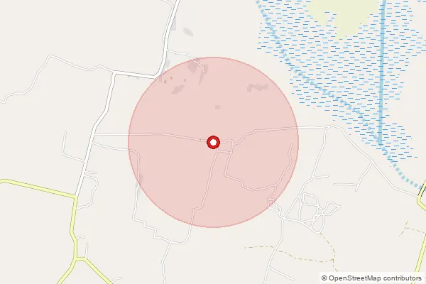 Map showing approximate area covered by Pincode 630303 — Arakottai B.O, Sivaganga