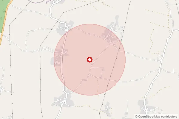 Map showing approximate area covered by Pincode 630501 — Kallampatti B.O, Sivaganga