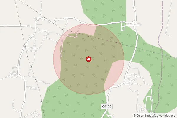 Map showing approximate area covered by Pincode 631006 — Ins Rajali So, Ranipet