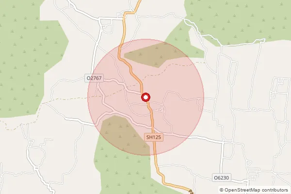 Map showing approximate area covered by Pincode 632202 — Panamadangi B.O, Vellore