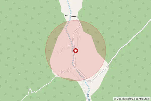 Map showing approximate area covered by Pincode 632604 — Mordhana B.O, Vellore