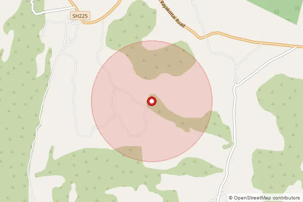 Map showing approximate area covered by Pincode 635110 — Achettipalli B.O, Krishnagiri