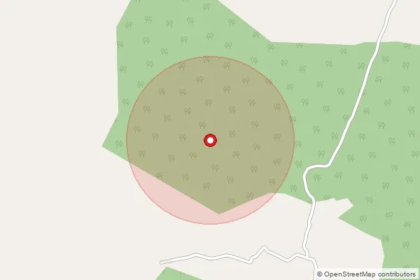 Map showing approximate area covered by Pincode 635304 — Anandur B.O, Krishnagiri