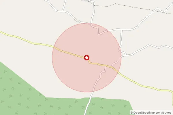 Map showing approximate area covered by Pincode 635306 — Anderipatti B.O, Krishnagiri