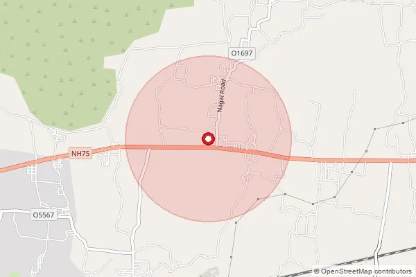 Map showing approximate area covered by Pincode 635803 — Kilalathur B.O, Vellore