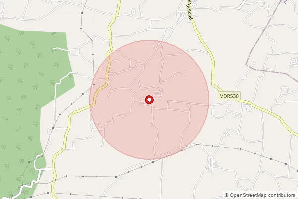 Map showing approximate area covered by Pincode 636115 — Thukkiampalayam B.O, Salem