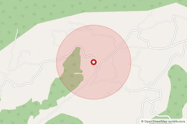 Map showing approximate area covered by Pincode 636138 — Maniyaragundam B.O, Salem