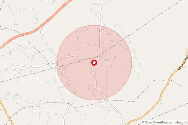 Map showing approximate area covered by Pincode 638751 — Sirukalanji Bo, Erode