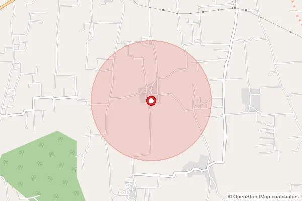 Map showing approximate area covered by Pincode 641101 — Puluvapatti Bo, Coimbatore