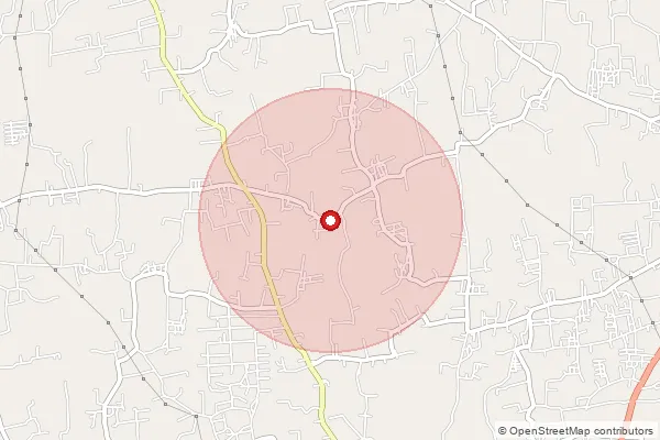 Map showing approximate area covered by Pincode 641107 — Kuppaipalayam Bo, Coimbatore