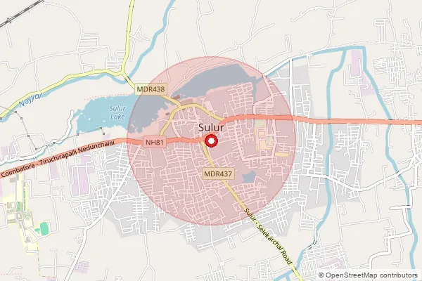 Map showing approximate area covered by Pincode 641402 — Sulur So, Coimbatore