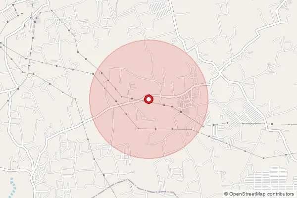 Map showing approximate area covered by Pincode 641658 — Kamanaickenpalayam Bo, Tiruppur