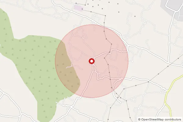 Map showing approximate area covered by Pincode 641669 — Komarapalayam Bo, Coimbatore