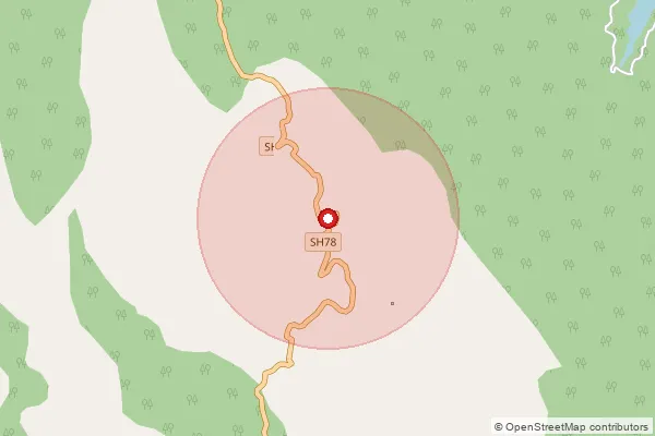Map showing approximate area covered by Pincode 642105 — Water Falls Estate S.O, Coimbatore