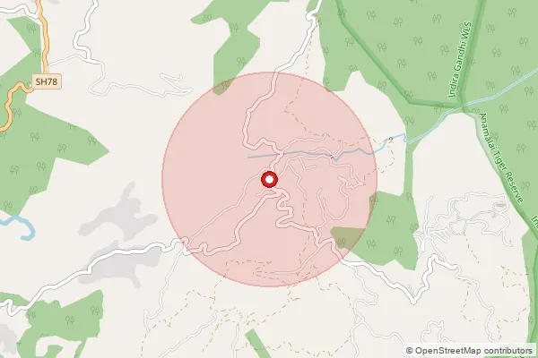 Map showing approximate area covered by Pincode 642130 — Vellamalai B.O, Coimbatore