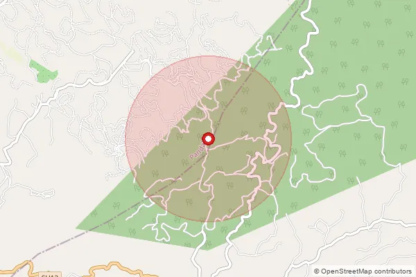 Map showing approximate area covered by Pincode 643212 — Sree Madurai B.O, The Nilgiris