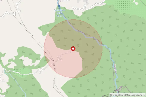 Map showing approximate area covered by Pincode 643224 — T R Bazaar B.O, The Nilgiris