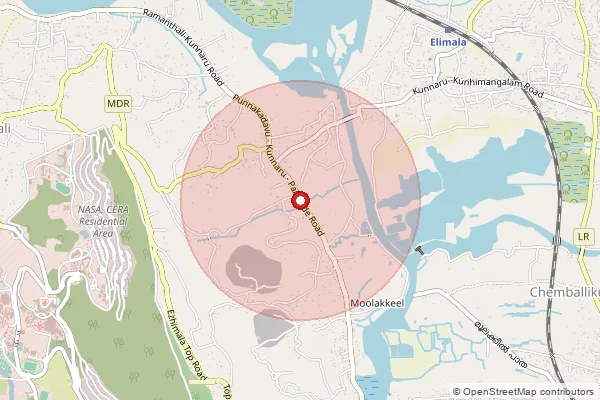 Map showing approximate area covered by Pincode 670305 — Vengarakannur So, Kannur